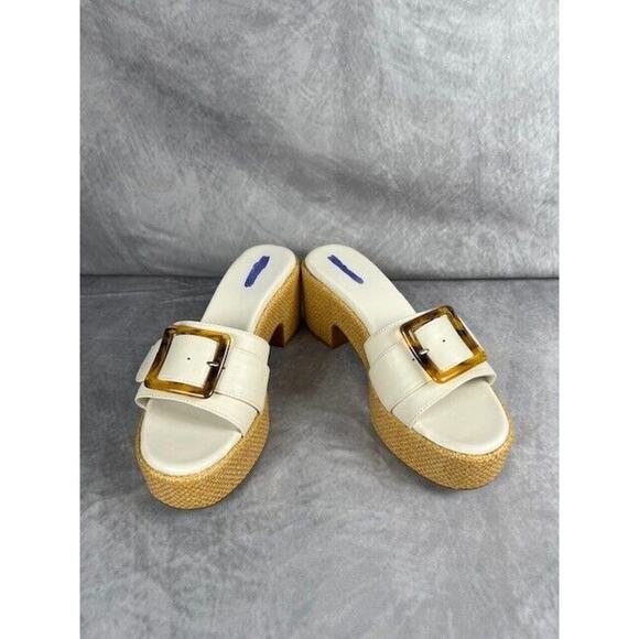 Nordstrom Shoes - Nordstrom Women’s 7.5M Courtney Sandals Sandal Platform Slide Ivory